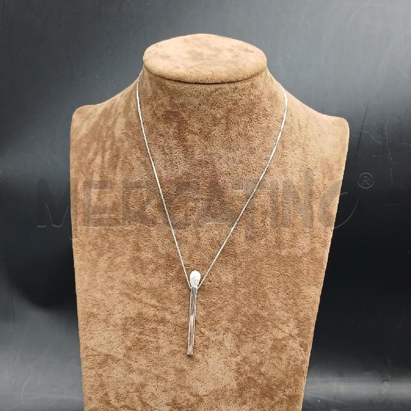 COLLANA ARG DET LUNGA QUADRATA  | Mercatino dell'Usato Roma garbatella 1