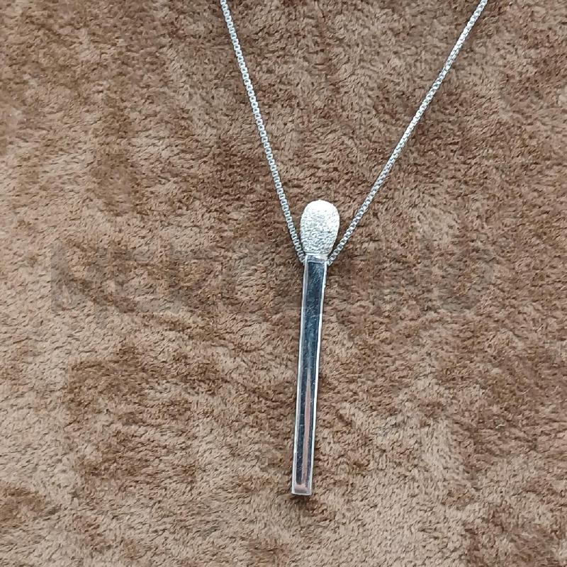 COLLANA ARG DET LUNGA QUADRATA  | Mercatino dell'Usato Roma garbatella 2