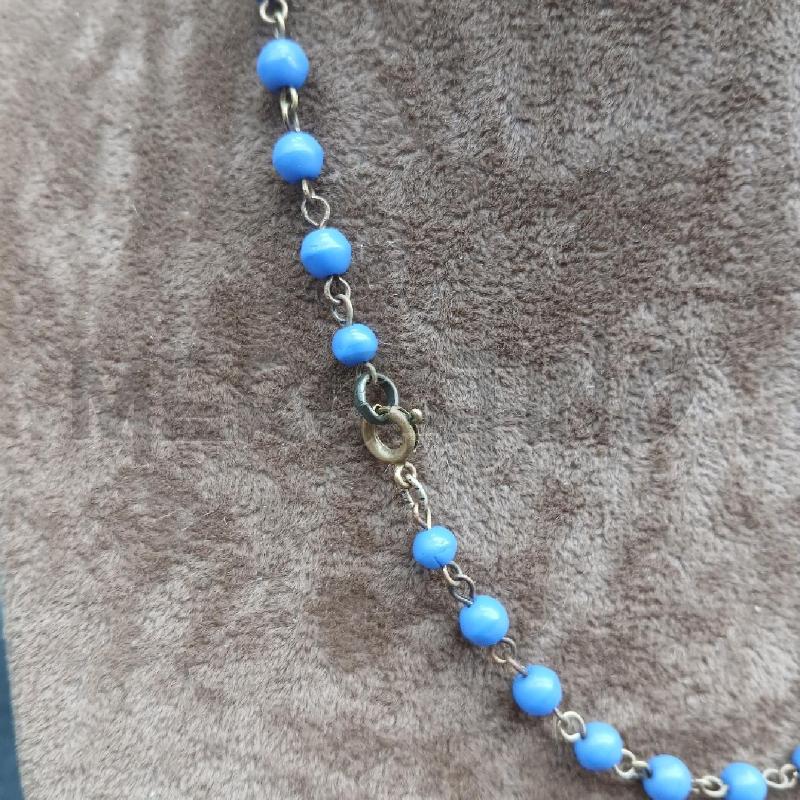 COLLANA ARG DET PERLIE BLU | Mercatino dell'Usato Roma garbatella 3