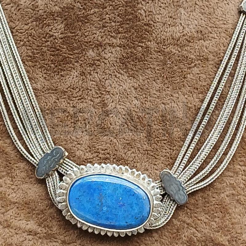 COLLANA ARG DET PIETRA BLU  | Mercatino dell'Usato Roma garbatella 2