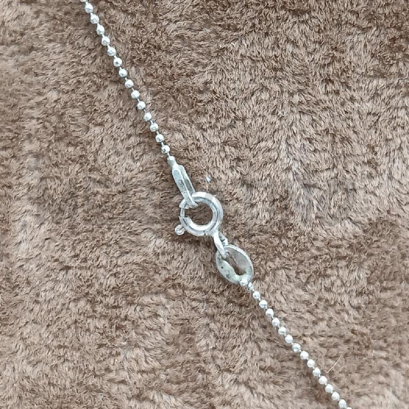 COLLANA ARG FIORE BIANCO  | Mercatino dell'Usato Roma garbatella 3