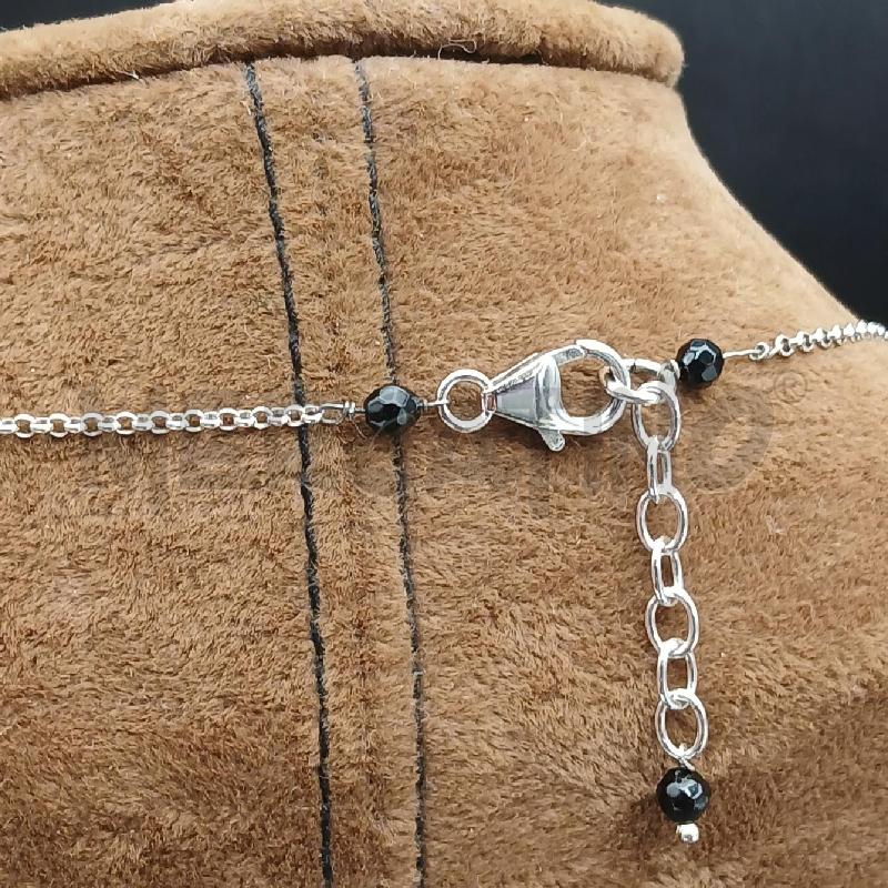 COLLANA ARG PENDENTI NERO SFERE | Mercatino dell'Usato Roma garbatella 4