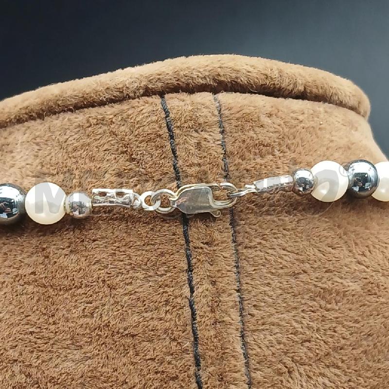 COLLANA ARG PERLE E GRIGIO  | Mercatino dell'Usato Roma garbatella 3