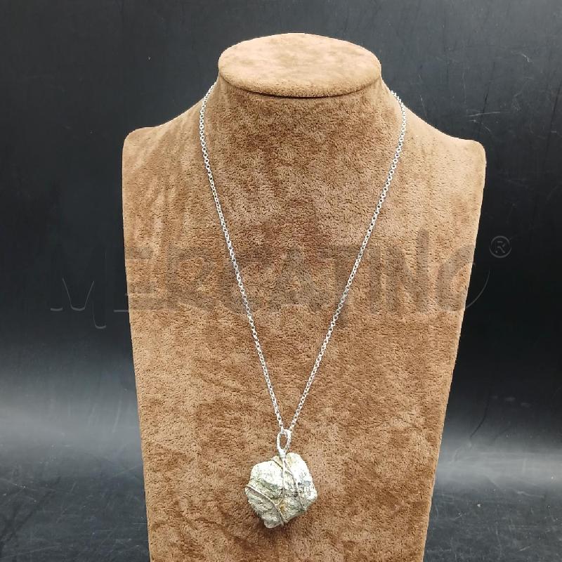 COLLANA ARG PIETRA GRIGIA | Mercatino dell'Usato Roma garbatella 1