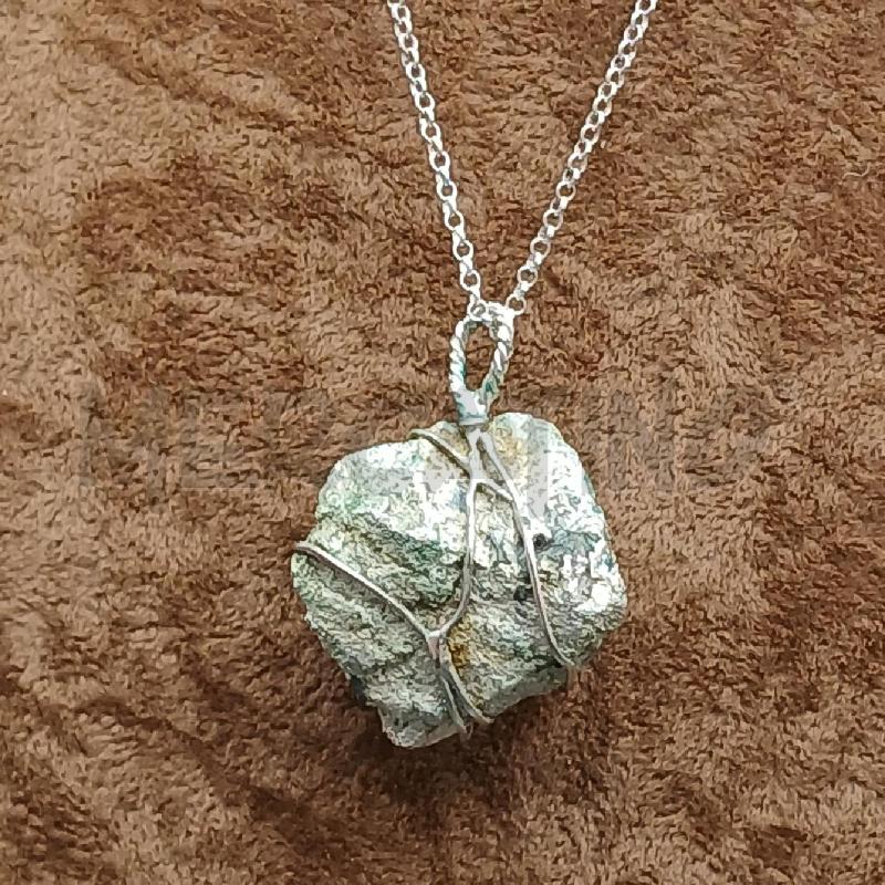 COLLANA ARG PIETRA GRIGIA | Mercatino dell'Usato Roma garbatella 2