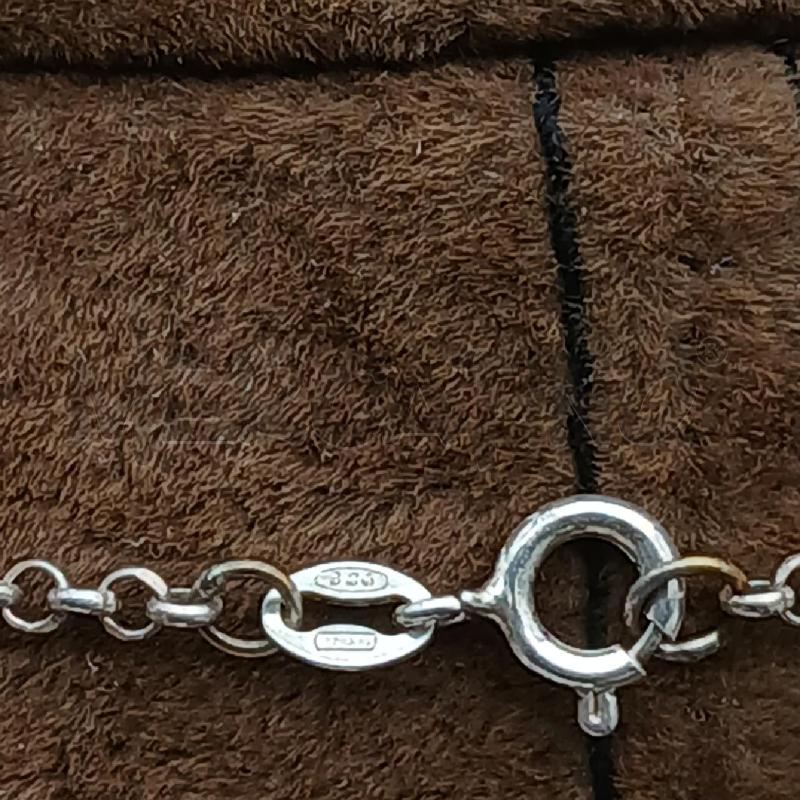 COLLANA ARG PIETRE AZZURE | Mercatino dell'Usato Roma garbatella 3