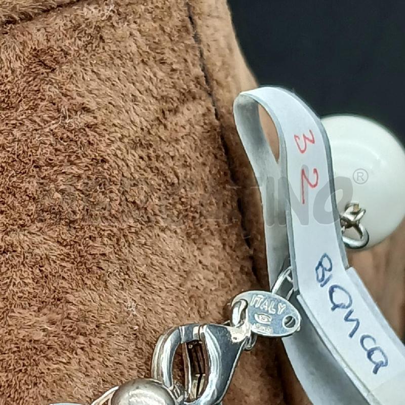COLLANA ARG PIETRE BIANCHE  | Mercatino dell'Usato Roma garbatella 3