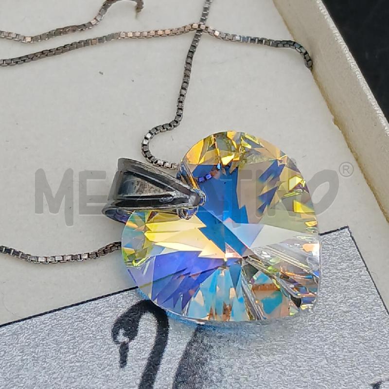 COLLANA ARG SWAROVSKI DET CUORE  | Mercatino dell'Usato Roma garbatella 2