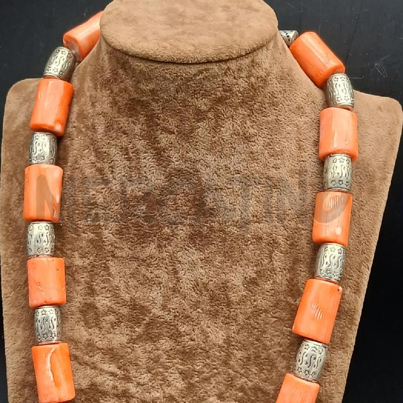 COLLANA BARILOTTI ROSSO METALLO  | Mercatino dell'Usato Roma garbatella 2