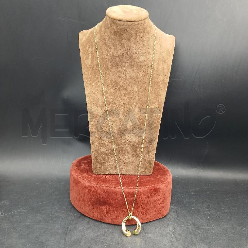 COLLANA BOCCADAMO DOR DET CIONDOLO PIETRA VERDE E ROSS | Mercatino dell'Usato Roma garbatella 1