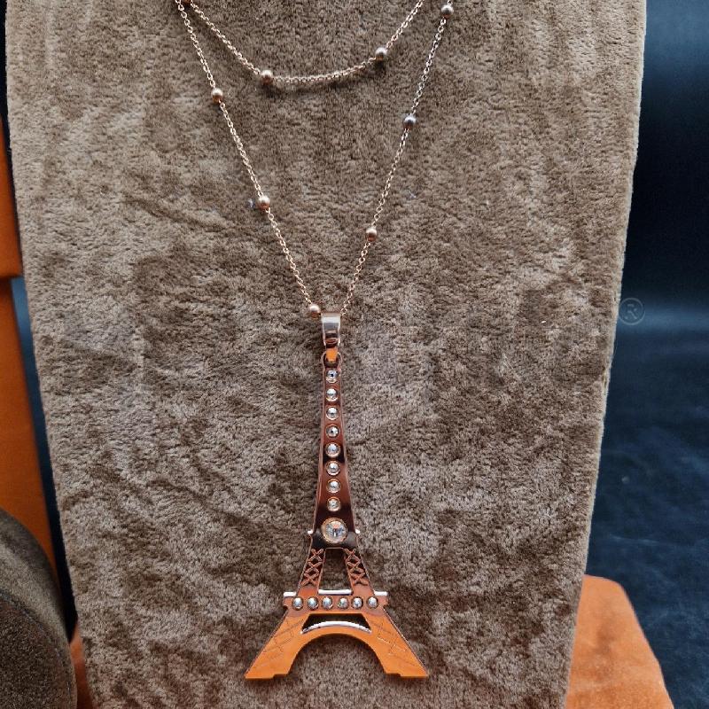 COLLANA BOCCADAMO TORRE EIFFEL DOR STRASS | Mercatino dell'Usato Roma garbatella 2