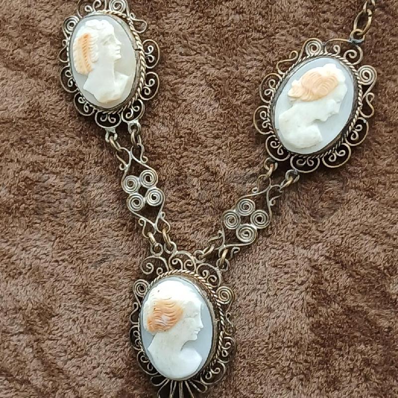 COLLANA CAMMEO ARG DET 3 | Mercatino dell'Usato Roma garbatella 3