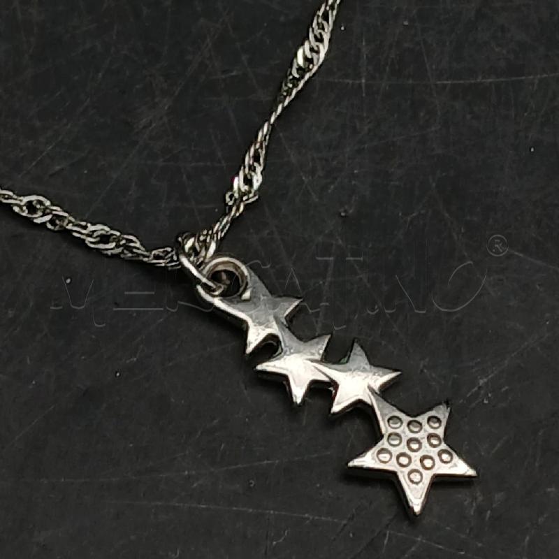 COLLANA CIONDOLO STELLE GLITTER | Mercatino dell'Usato Roma garbatella 2