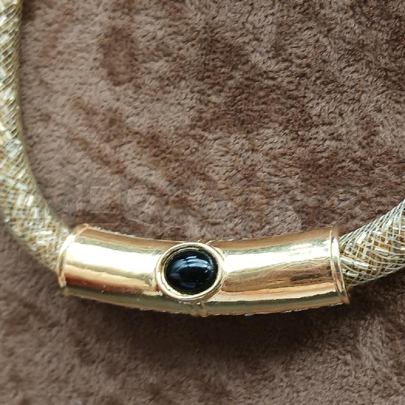 COLLANA DET CIONDOLO STRASS E ARANCIONE | Mercatino dell'Usato Roma garbatella 4