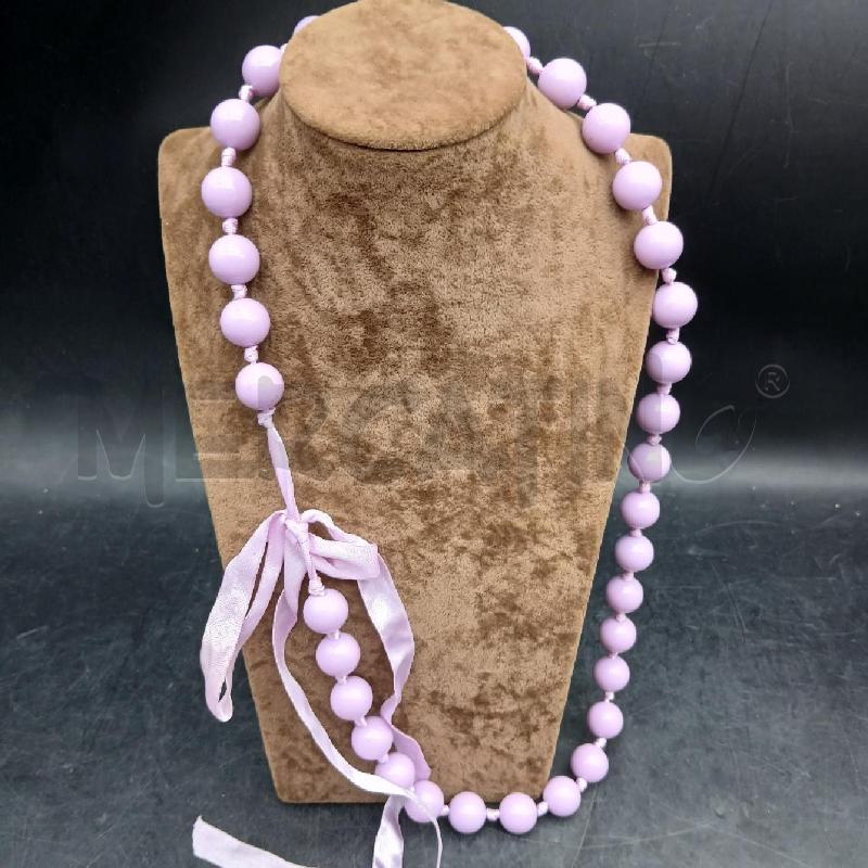 COLLANA DET PÈERLINE VIOLA | Mercatino dell'Usato Roma garbatella 3