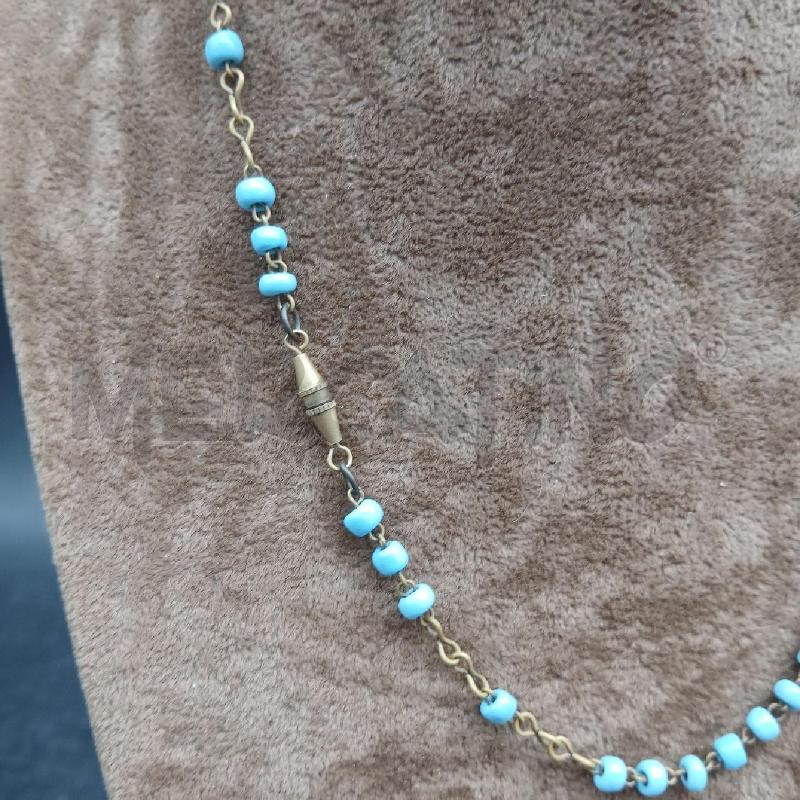 COLLANA DET PERLINE BLU DET CIONDOLO FARAONE | Mercatino dell'Usato Roma garbatella 3