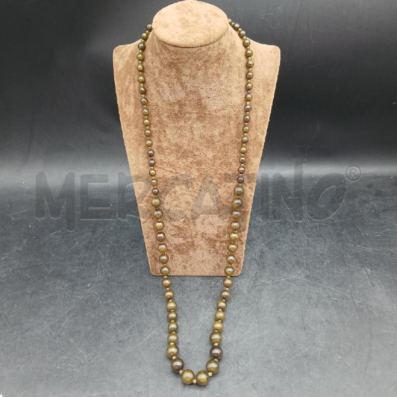 COLLANA DET PERLINE VERDE | Mercatino dell'Usato Roma garbatella 1