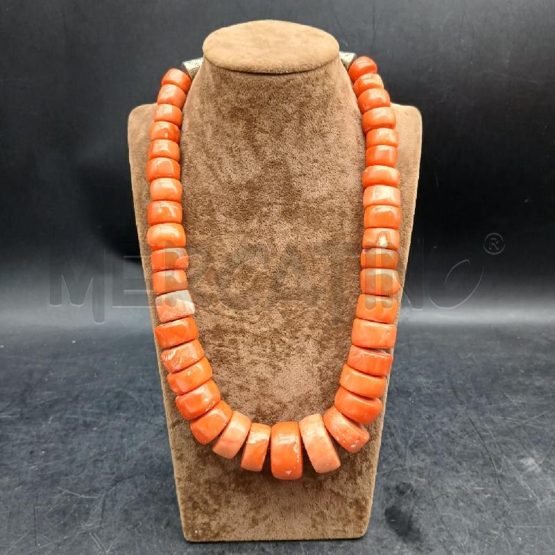 COLLANA DET PIETRA ARANCIONE  | Mercatino dell'Usato Roma garbatella 1