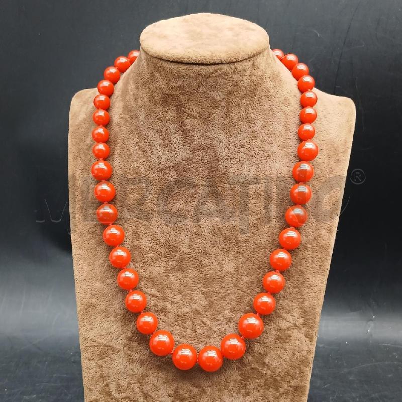 COLLANA DET PIETRE ARANCIONE  | Mercatino dell'Usato Roma garbatella 1