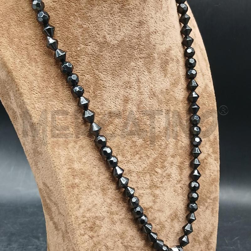 COLLANA DET PIETRE NERE E CIONDOLOR STRASS | Mercatino dell'Usato Roma garbatella 3