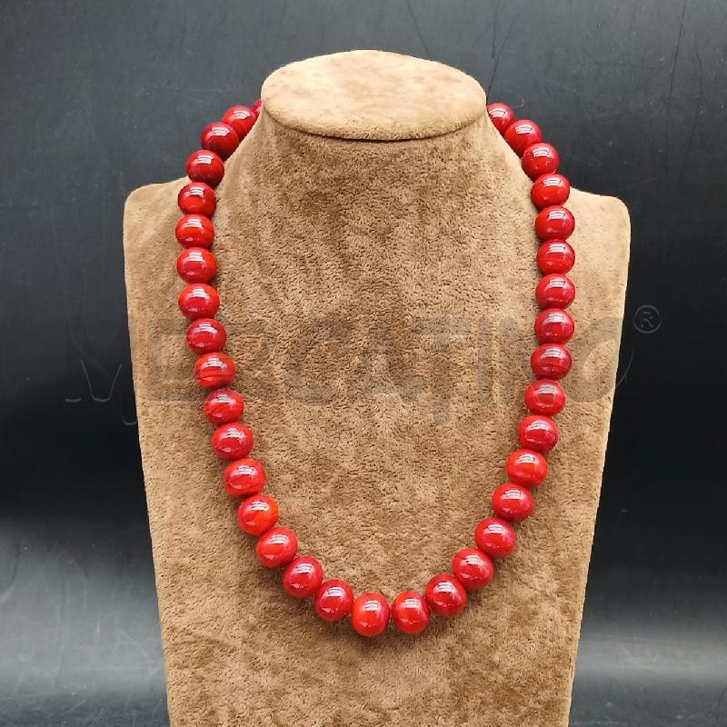 COLLANA DET PIETRE ROSSA | Mercatino dell'Usato Roma garbatella 1