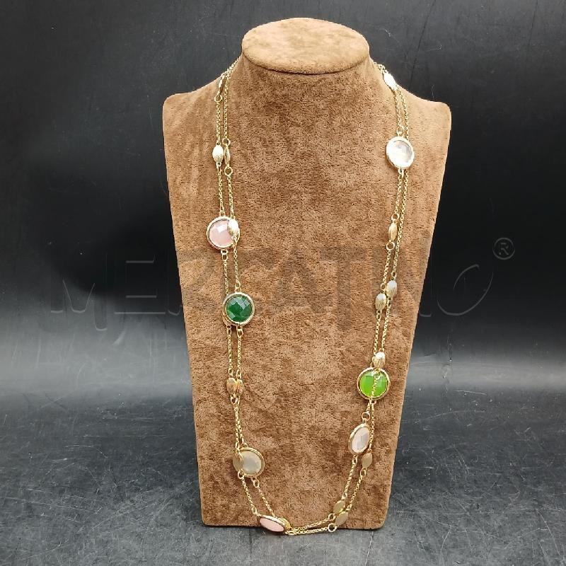COLLANA DOR DET PIETRE COLOR  | Mercatino dell'Usato Roma garbatella 1