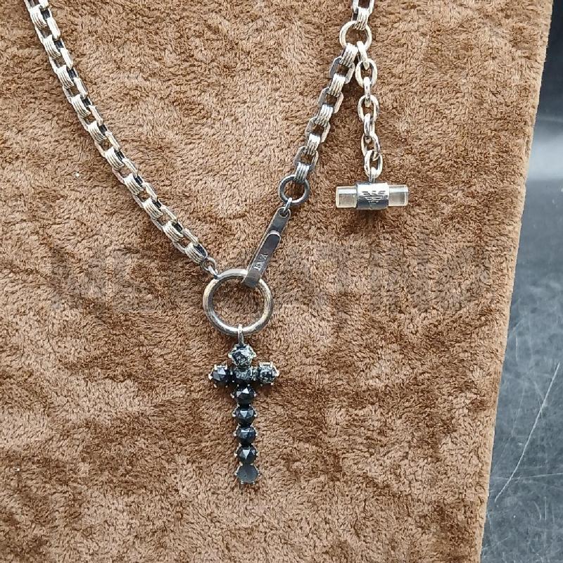 COLLANA EMPORIO ARMANI CIONDOLO CROCE | Mercatino dell'Usato Roma garbatella 2