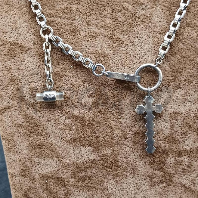 COLLANA EMPORIO ARMANI CIONDOLO CROCE | Mercatino dell'Usato Roma garbatella 4