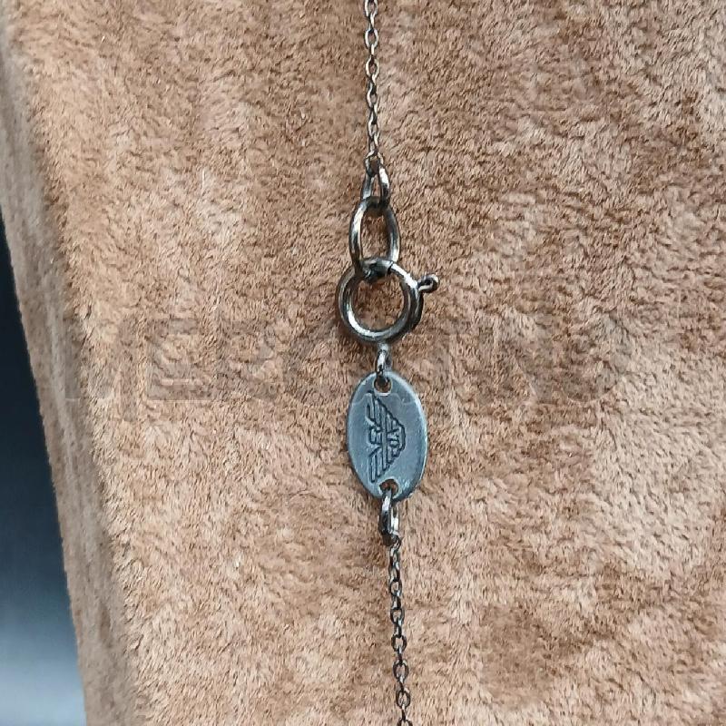 COLLANA EMPORIO ARMANI NERO | Mercatino dell'Usato Roma garbatella 3