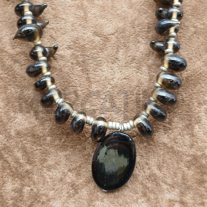 COLLANA EMPORIO ARMANI PIETRE MARRONE | Mercatino dell'Usato Roma garbatella 2