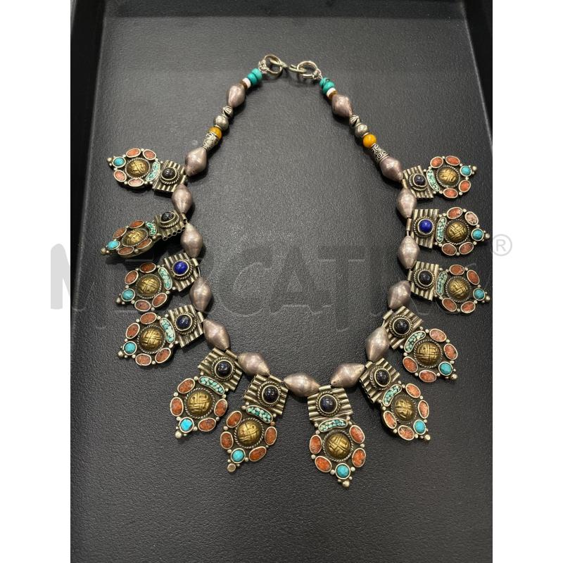 COLLANA ETNICA MULTI CIONDOLI | Mercatino dell'Usato Roma garbatella 1