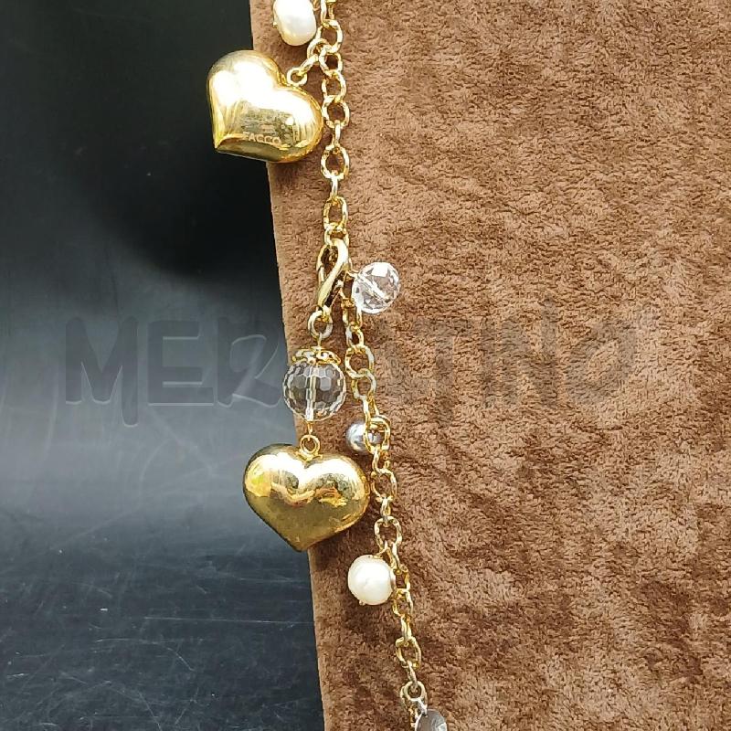 COLLANA FACCO ARG DET CUORE DOR E ARG | Mercatino dell'Usato Roma garbatella 2