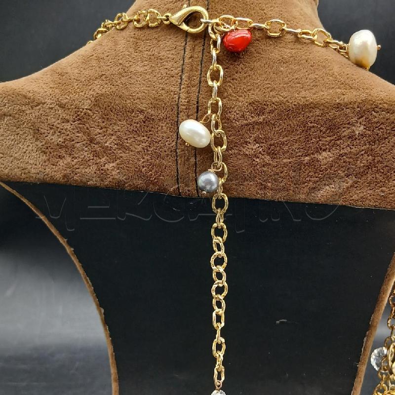 COLLANA FACCO ARG DET CUORE DOR E ARG | Mercatino dell'Usato Roma garbatella 4