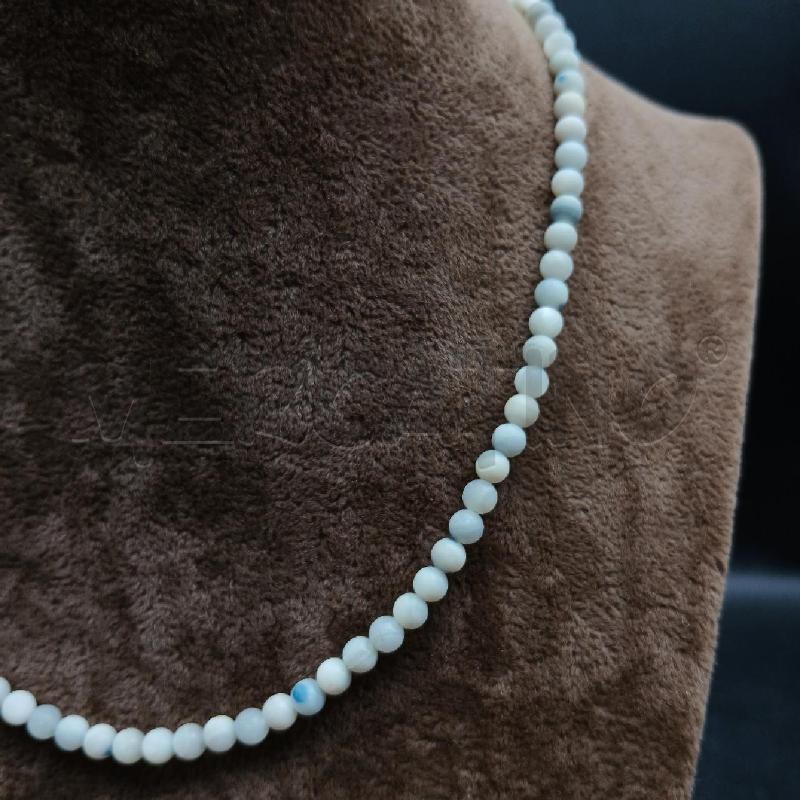 COLLANA FINA PIETRE BIANCO  | Mercatino dell'Usato Roma garbatella 2