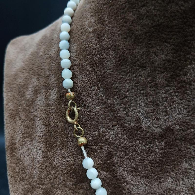 COLLANA FINA PIETRE BIANCO  | Mercatino dell'Usato Roma garbatella 3