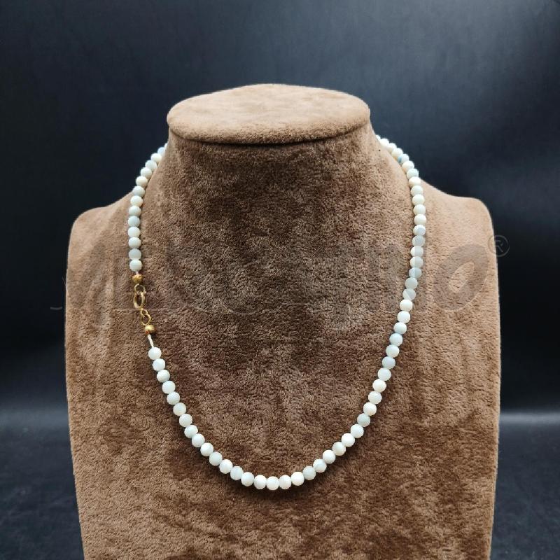 COLLANA FINA PIETRE BIANCO  | Mercatino dell'Usato Roma garbatella 4
