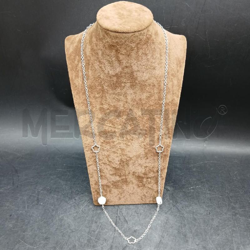 COLLANA FIORI BIANCO  | Mercatino dell'Usato Roma garbatella 1