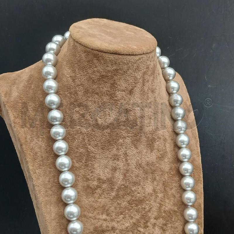 COLLANA GRIGIO LUNGA CHIUS OVALE  | Mercatino dell'Usato Roma garbatella 3