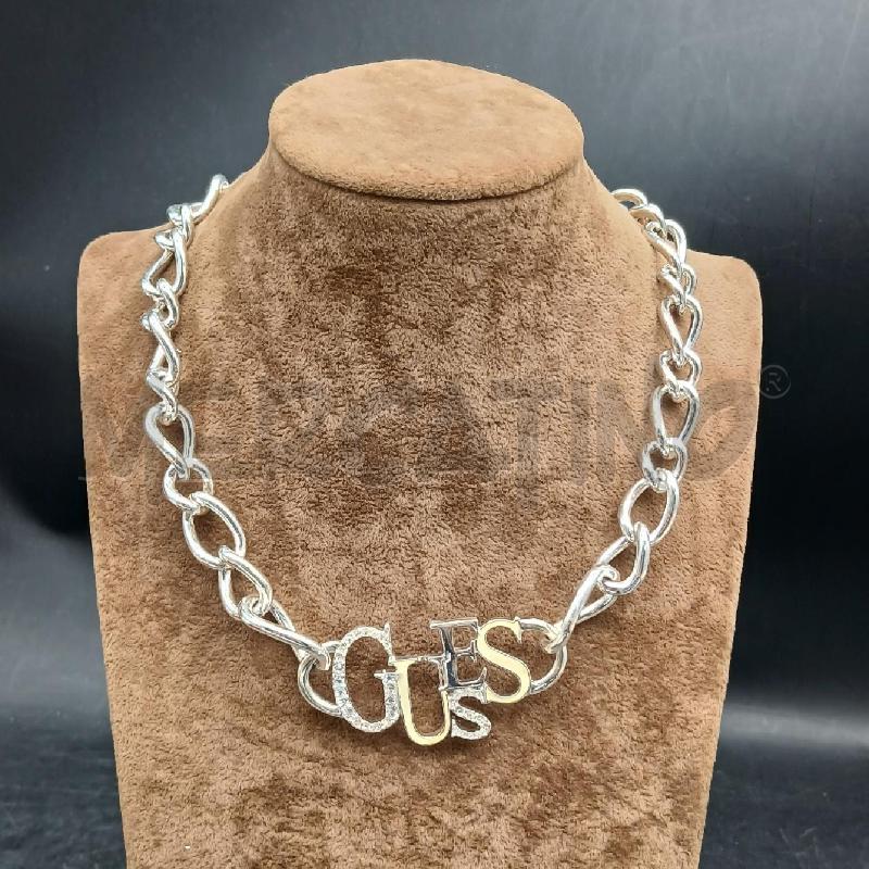 COLLANA GUESS CATENA LOGO STRASS | Mercatino dell'Usato Roma garbatella 1