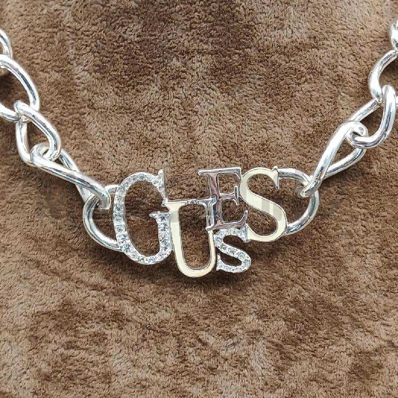 COLLANA GUESS CATENA LOGO STRASS | Mercatino dell'Usato Roma garbatella 2