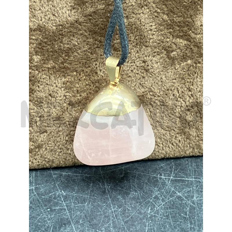 COLLANA LACCIO CIONDOLO PIETRA ROSA | Mercatino dell'Usato Roma garbatella 3