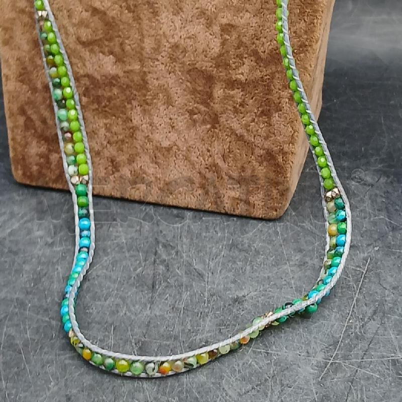 COLLANA LUNGA DET PERLINE VERDE | Mercatino dell'Usato Roma garbatella 2