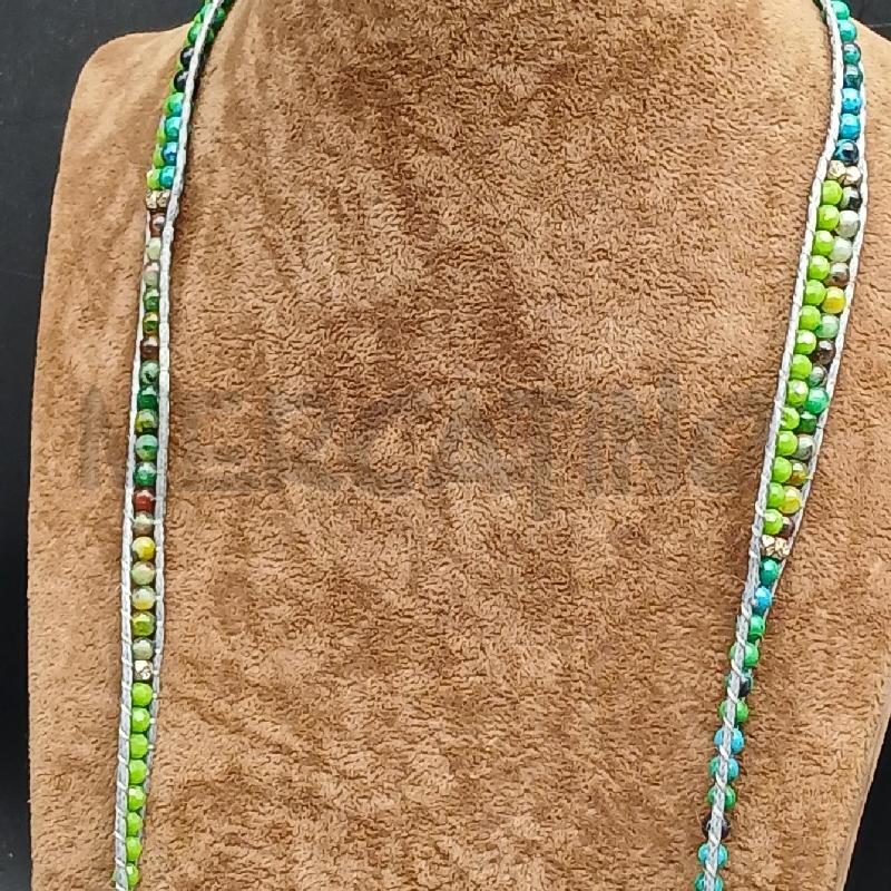 COLLANA LUNGA DET PERLINE VERDE | Mercatino dell'Usato Roma garbatella 3