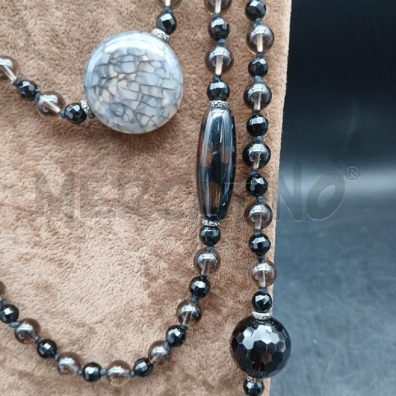 COLLANA LUNGA NERO E MARR | Mercatino dell'Usato Roma garbatella 2