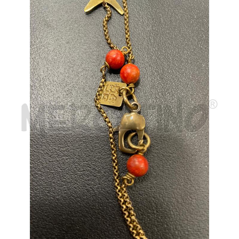 COLLANA MAJO PIETRE ARANCIONE  | Mercatino dell'Usato Roma garbatella 2