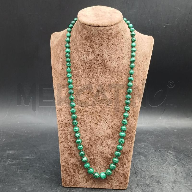 COLLANA MALACHITE VERDE | Mercatino dell'Usato Roma garbatella 1