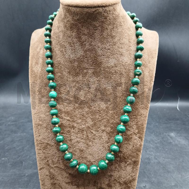 COLLANA MALACHITE VERDE | Mercatino dell'Usato Roma garbatella 1