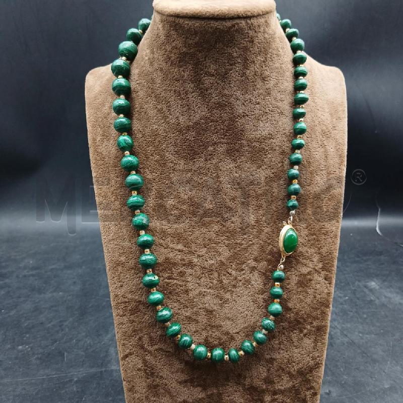 COLLANA MALACHITE VERDE | Mercatino dell'Usato Roma garbatella 2