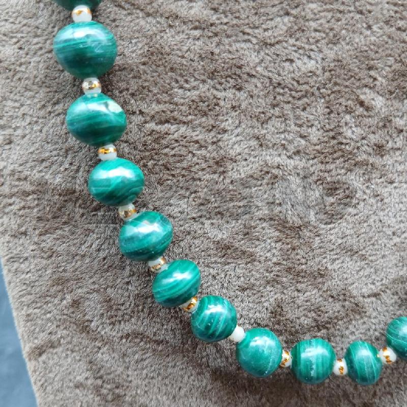 COLLANA MALACHITE VERDE | Mercatino dell'Usato Roma garbatella 3