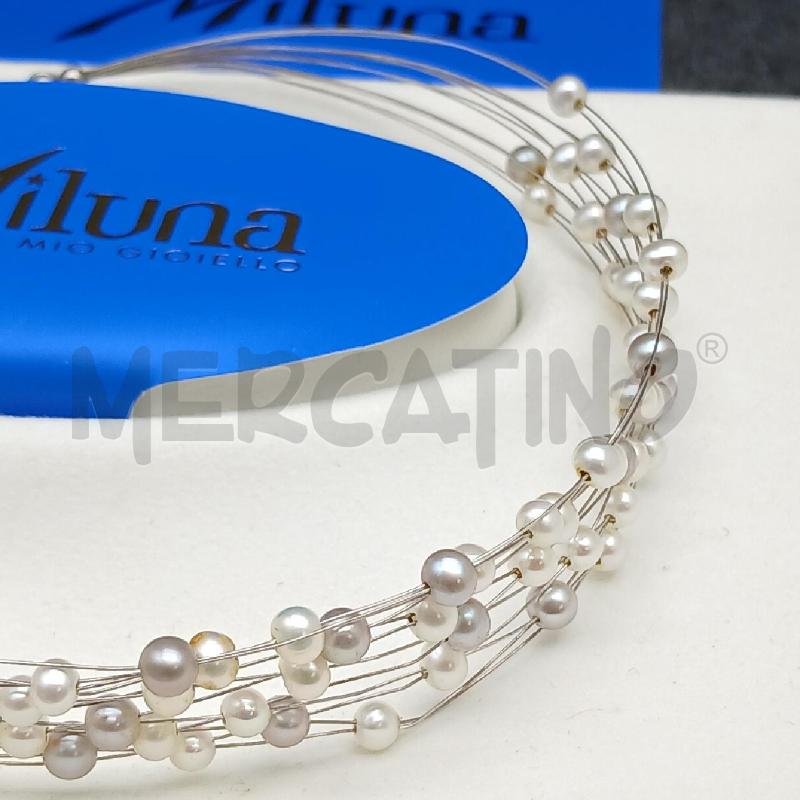 COLLANA MILUNA PERLE BIANCO  | Mercatino dell'Usato Roma garbatella 2